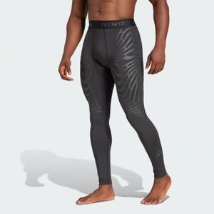 Adidas Men’s TECHFIT Control Training Long Leggings Black JI5697